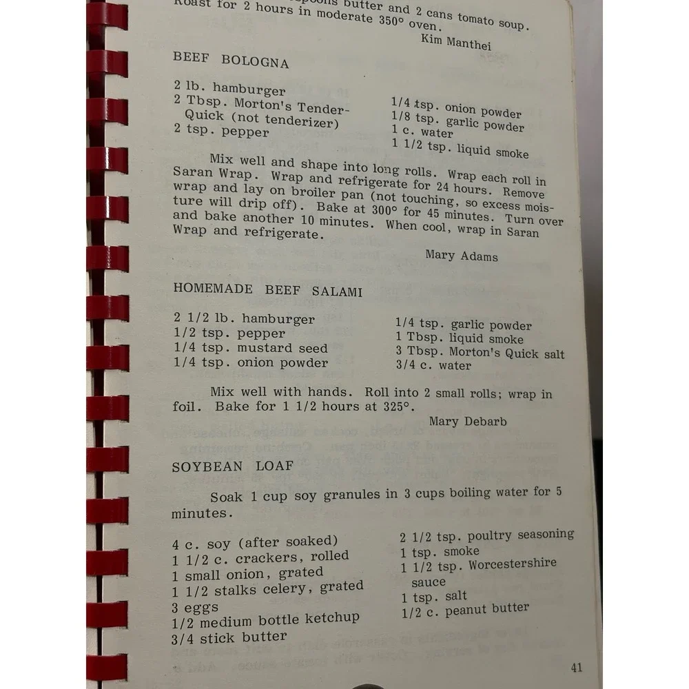 Camp Fire Whats Cookin Cookbook Sunflower Council 1982 White Good Spiral Bound